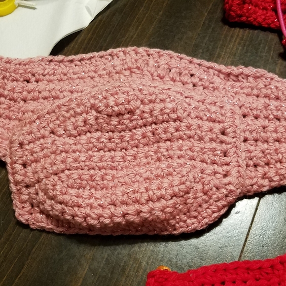 Hand crocheted face masks w/removable flannel lini - Picture 6 of 16